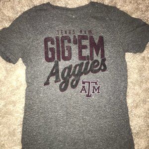 Girls Texas A&M SOFT! Gray Tshirt Size S/8